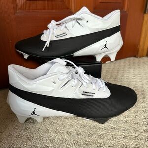 Jordan Black and White Athletic Shoes with Jumpman Logo